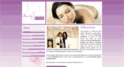 Desktop Screenshot of beautylounge-mese.de